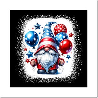 4th Of July Patriotic Gnomes Sunglasses American Fireworks Posters and Art